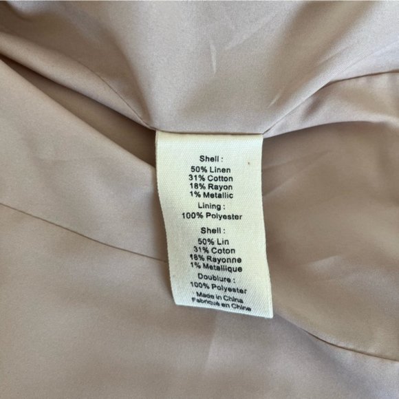 L’AGENCE Inez Linen Blend Crop Blazer - Picture 12 of 15